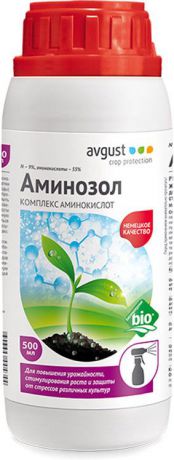 Удобрение Август "Аминозол" со свойствами регулятора роста, 500 мл