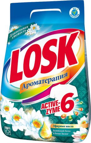 Стиральный порошок Losk Ароматерапия, лотос, 4,05 кг