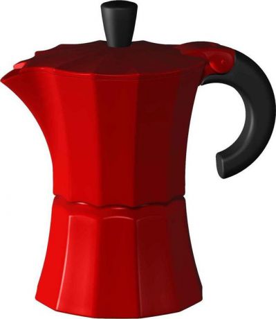Кофеварка гейзерная Gutenberg Morosina, MOR002, красный, на 3 чашки