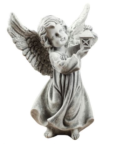 Статуэтка Premium Gips Ангел с фонарем №3, 2947386