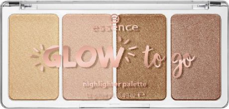 Палетка хайлайтеров Essence Glow to go, №10, 63 г