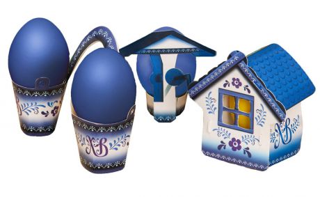 Пасхальный набор для украшения яиц "Деревенька", 2806414, 13 х 18 см