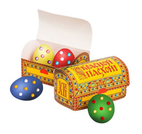 Пасхальный набор для украшения яиц "Сундучки", 2805919, 13 х 18 см