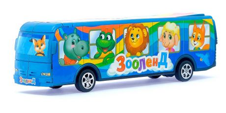 Автобус Woow Toys Зооленд, инерционный, 3527617