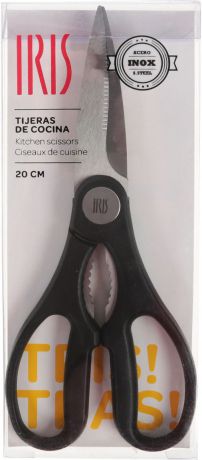 Ножницы кухонные Iris, 3145-I, черный, длина 22 см