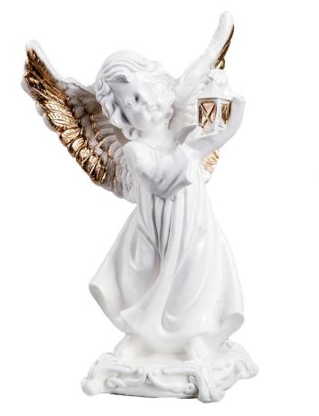Статуэтка Premium Gips Ангел с фонарем, 3741586