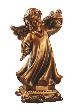 Статуэтка Premium Gips Ангел с фонарем, 3782918