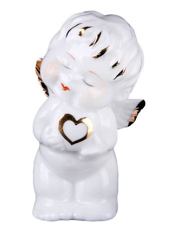 Фигурка декоративная "Ангелочек с сердечком", 7,5 х 5 х 3,5 см