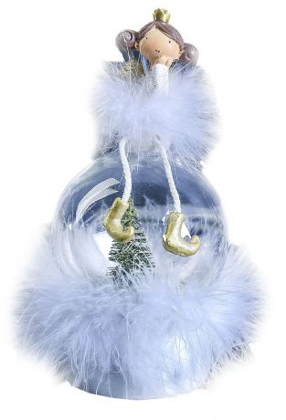 Световой шар "Ангелочек-принцесса пушок с елочкой", 19 х 8,5 х 8,5 см