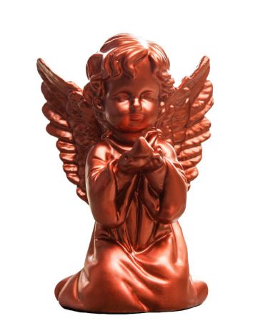 Фигурка декоративная Premium Gips Ангел с голубем, 3724767