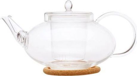 Чайник заварочный Gutenberg Душистая лилия, 003838, прозрачный, 1 л