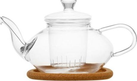 Чайник заварочный Gutenberg Жасмин, 003811, прозрачный, 500 мл