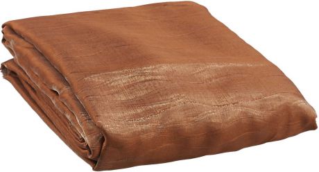 Тюль Sanpa Home Collection "Маргарет", на ленте, цвет: коричневый, высота 260 см