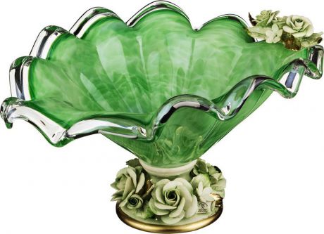 Декоративная чаша Lefard, 647-648, зеленый, 43 х 33 х 22 см