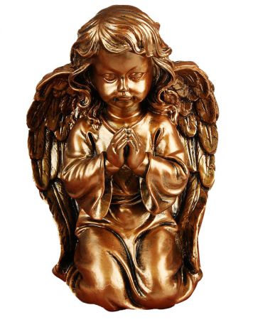 Статуэтка Premium Gips Ангел большой молящийся, 2480044, бронзовый