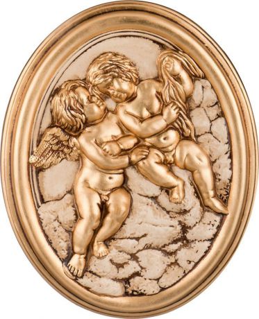 Панно интерьерное Lefard Ангелы, 335-271, золотистый, 45 х 37 см
