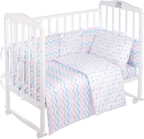 Комплект в кроватку Sweet Baby Colori Bianco, 420975, белый, 4 предмета
