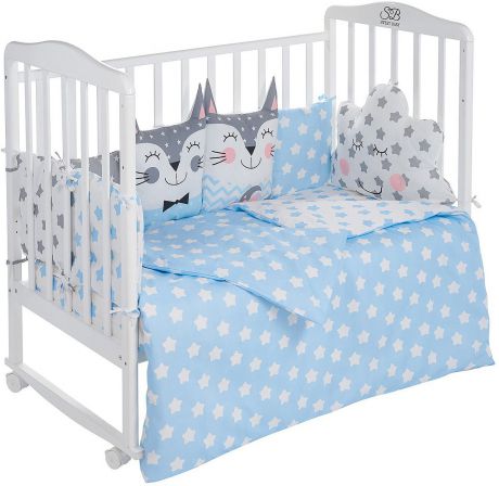 Комплект в кроватку Sweet Baby Gioia Blu, 423284, голубой, 4 предмета
