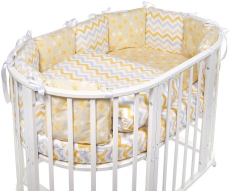 Комплект в кроватку Sweet Baby Colori Giallo, 420981, желтый, 5 предметов