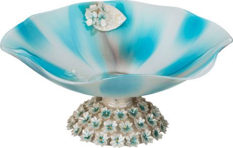 Декоративная чаша Lefard, 316-1052, голубой, 41 х 41 х 19 см