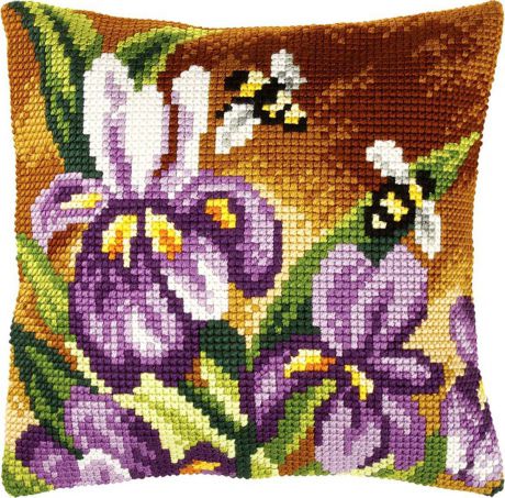 Набор для вышивания подушки полным крестом Orchidea, 9382, разноцветный, 40 х 40 см