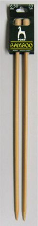 Спицы для вязания Pony, прямые, 63534, бежевый, диаметр 6,5 мм, длина 33 см, 2 шт
