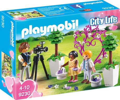 Пластиковый конструктор Playmobil Кукольный дом Фотограф и дети с цветами, 9230pm