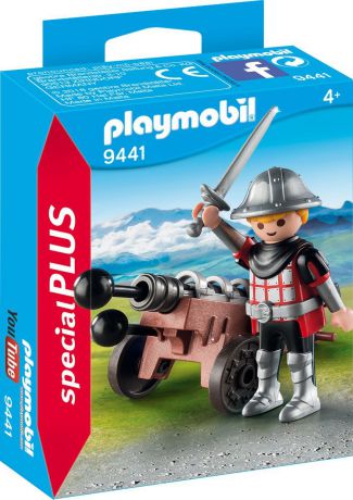 Пластиковый конструктор Playmobil Рыцари Рыцарь с пушкой, 9441pm