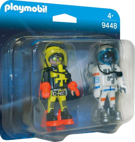 Пластиковый конструктор Playmobil ДУО Космос Астронавты, 9448pm