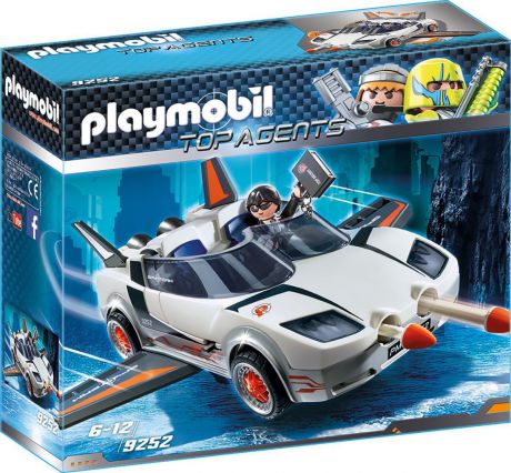 Пластиковый конструктор Playmobil Суперагенты Агент Р, с гонщиком, 9252pm