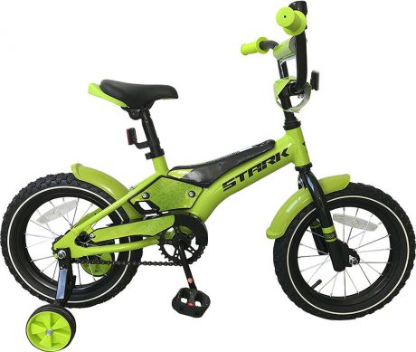 Велосипед детский Stark'19 Tanuki Boy, зеленый, черный, диаметр колес 14