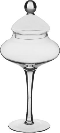 Декоративная чаша Lefard Vivian, 316-1220, прозрачный, высота 46 см