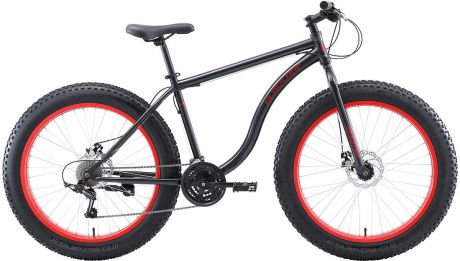Велосипед горный (MTB) Black One Monster D, серый, красный, диаметр колес 26", размер рамы 18"