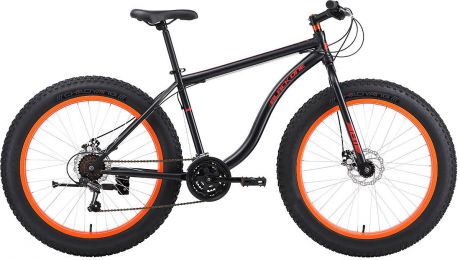 Велосипед горный (MTB) Black One Monster D, черный, оранжевый, диаметр колес 26", размер рамы 18"