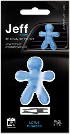Ароматизатор для салона автомобиля Joy Fragrances Цветы Лотоса, JJEFFC03RE, голубой, хром