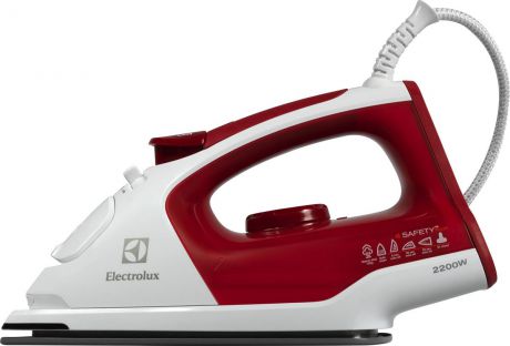 Утюг Electrolux EDB5210, цвет белый, красный