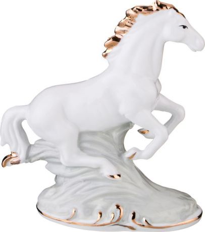 Фигурка декоративная Lefard Лошадь, 149-030, белый, 12,5 х 6 х 14 см
