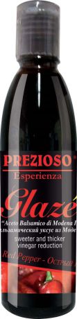 Глазурь Prezioso Esperienza, на основе бальзамического уксуса из Модены, с ароматом острого перца, 250 г