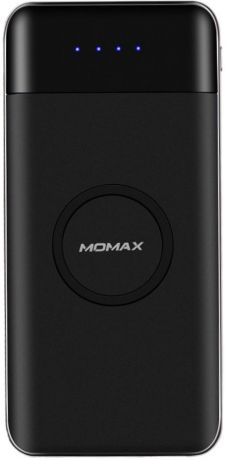 Внешний аккумулятор Momax iPower AIR IP80D беспроводной 10 000 мАч, черный