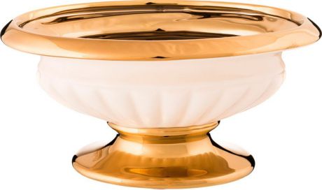 Декоративная чаша Lefard, 763-074, золотистый, 25 х 17 х 13 см