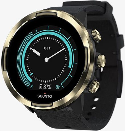 Спортивные часы Suunto 9 G1 Baro Gold Leather Smu, SS050256000, черный