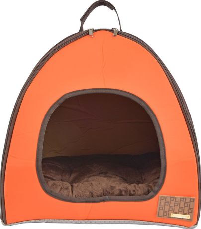 Домик-палатка для животных Puppia Берг, 48632, оранжевый, 40 х 40 х 43 см