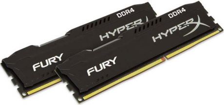 Комплект модулей оперативной памяти Kingston HyperX Fury DDR4 DIMM, 16GB (2х8GB), 2666MHz, CL16, HX426C16FB2K2/16, black