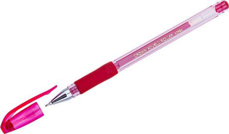 Набор гелевых ручек Crown Hi-Jell Needle Grip, 245942, цвет чернил красный, 12 шт