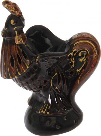 Аромалампа Керамика ручной работы Петух, 1600408, черный
