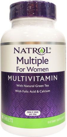 Витаминно-минеральные комплексы Natrol, для женщин, 90 таблеток