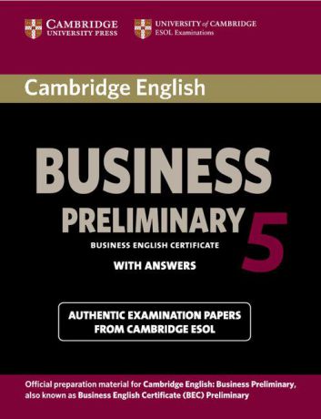 Cambridge English: Business 5 Preliminary: Student