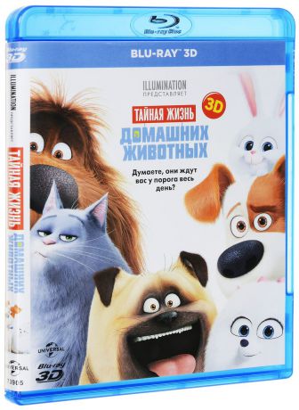 Тайная жизнь домашних животных 3D (Blu-ray)