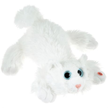 Gulliver Мягкая игрушка Котик Шалунишка цвет белый 30 см