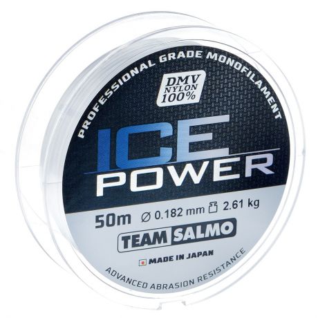 Леска монофильная Team Salmo "Ice Power", сечение 0,182 мм, длина 50 м